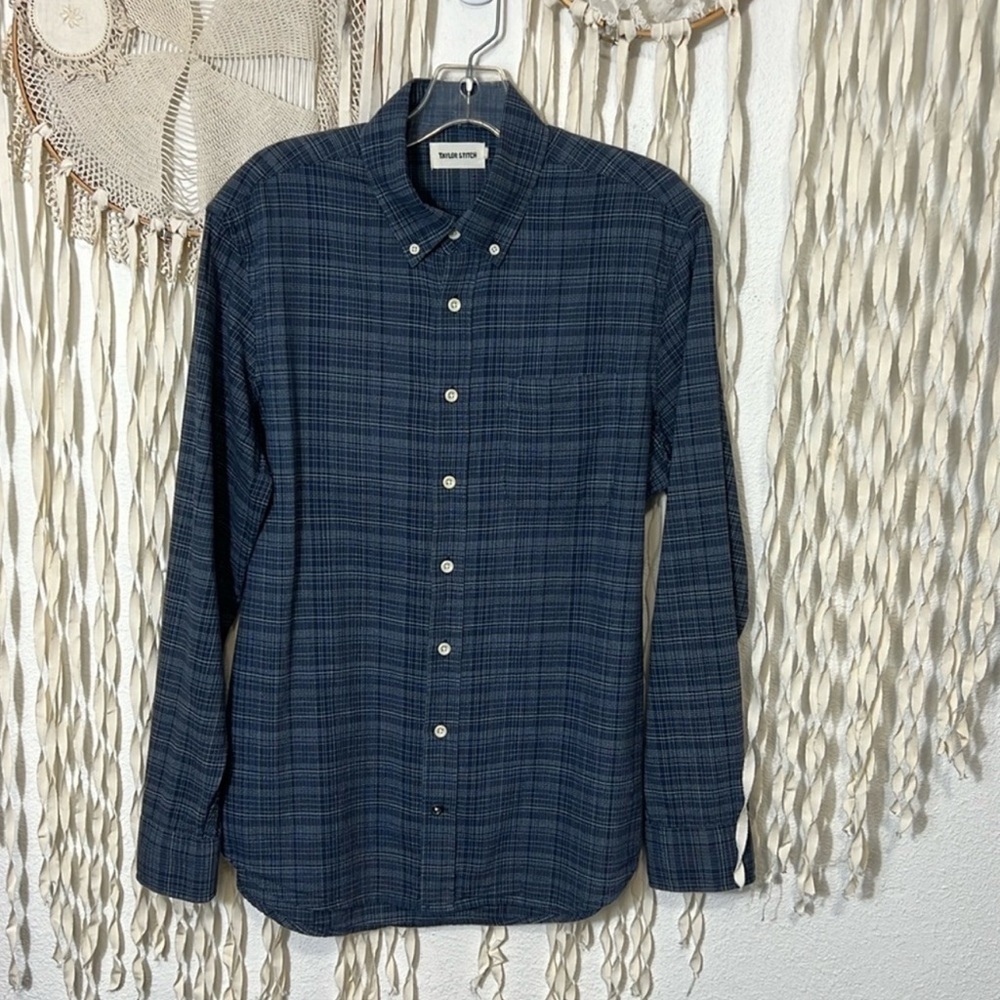 Taylor Stitch NWOT Navy White Accent Long Sleeve Button Down Shirt 38/Small